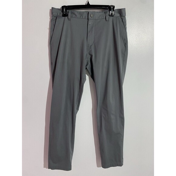 Rhone Pants Mens 33x29 Gray Commuter Chino Performance Preppy Golf Classic Soft - Picture 1 of 16